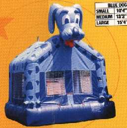 blue dog moonbounce